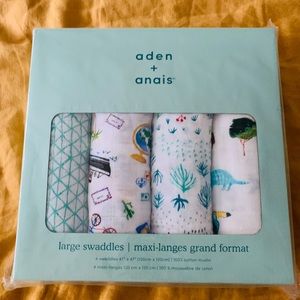 4 pack of Swaddles by Aden + Anais